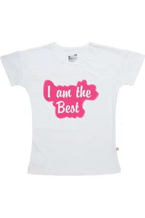 PROTEENS Girls Typography Printed Cotton T-shirt