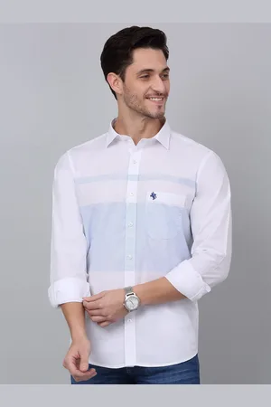 CANTABIL Men Horizontal Stripes Opaque Striped Casual Shirt