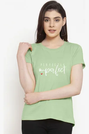 Friskers Women Typography Printed Slim Fit T-shirt