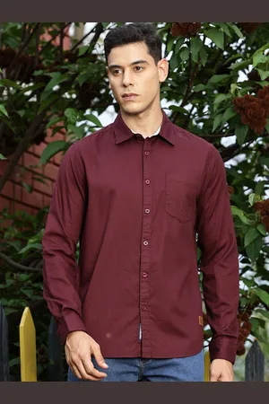 Provogue Spread Collar Slim Fit Cotton Casual Shirt