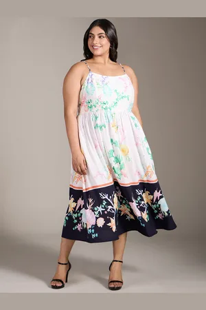 20Dresses Floral Print A-Line Midi Dress