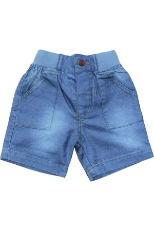 CELEBRITY CLUB Boys Mid-Rise Cotton Denim Shorts
