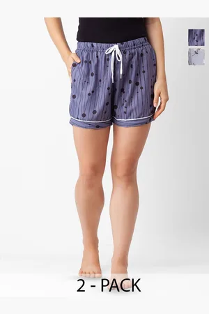 FashionRack Women 2 High-Rise Printed Lounge Shorts