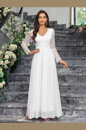 Bebe Women V-Neck Maxi Dress