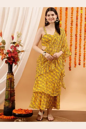 indo street Printed Shoulder Straps Top With Skirt Co-Ords