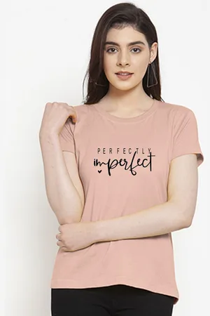 Friskers Women Typography Printed Round Neck T-shirt