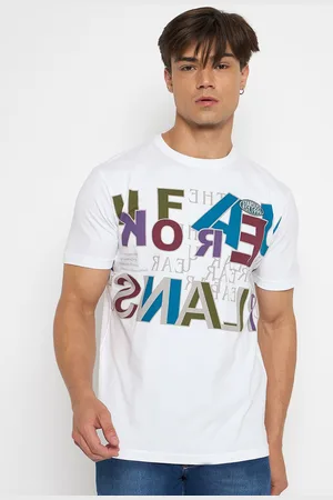 Duke Men Typography Printed Round Neck T-shirt