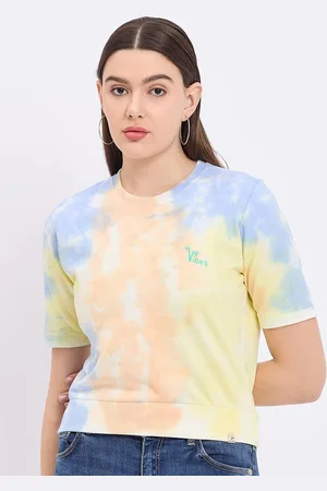 Duke Tie and Dye Cotton Crop Top