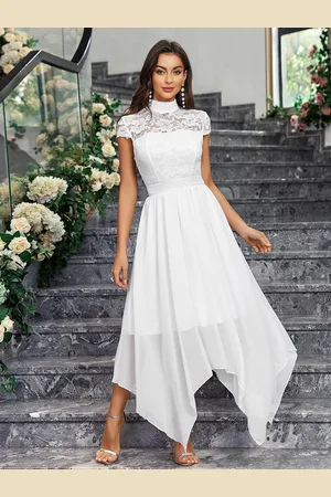 Bebe Women Mock Neck Cape Sleeves Maxi Fit and Flare Dress
