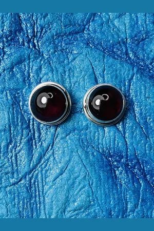 ARTE Women 92.5 Sterling Silver Stone-Studded Stud Earrings