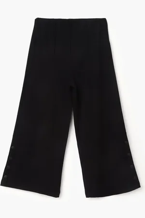 Benetton Girls Mid-Rise Regular Trousers