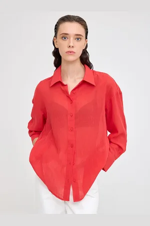 COVER STORY Women Solid Opaque Cotton Casual Shirt