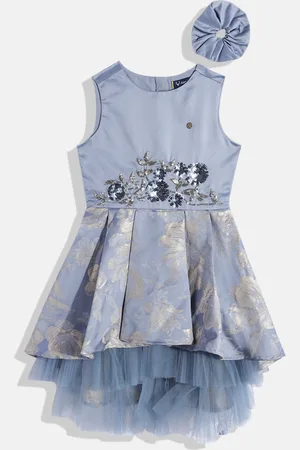 Allen Solly Girls Embellished Fit & Flare Dress with Hairband