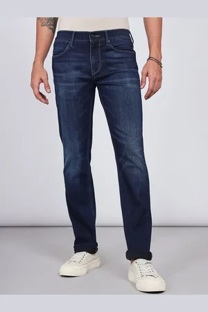 Lee Men Slim Fit Mid-Rise Light Fade Clean Look Stretchable Jeans
