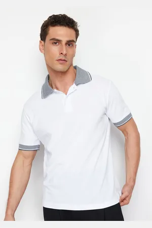 Trendyol Men Solid Polo Collar T-shirt