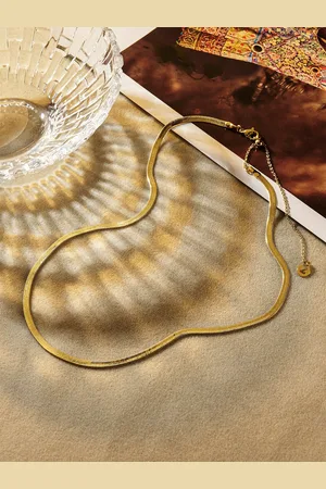 Accessorize London 14K Gold Plated Z Omega Necklace