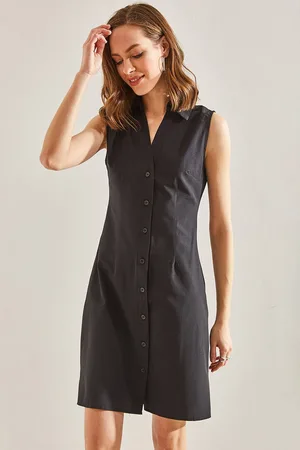 Bianco Lucci Sleeveless Shirt Dress