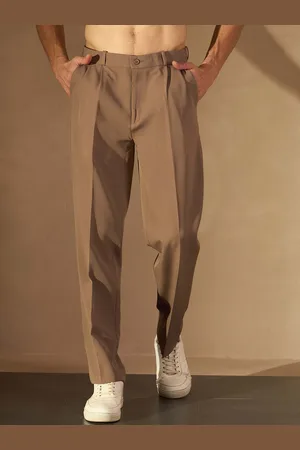 DENNISON Men Baggy Fit Pleated Trousers