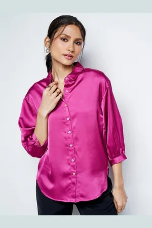 AND Puff Sleeves Shirt Style Top