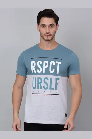 CANTABIL Men Typography Printed Applique Round Neck T-shirt