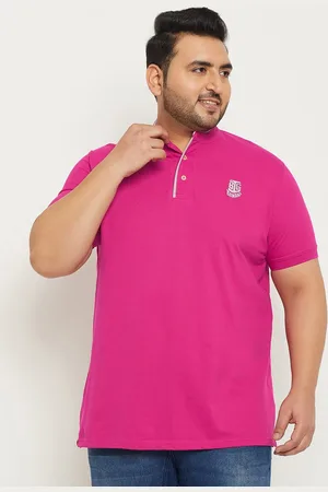 Bigbanana Plus Size Polo Collar Bio Finish Pure Cotton T-shirt