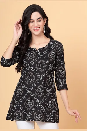 Bani Women Bandhani Printed Pure Cotton Kurti