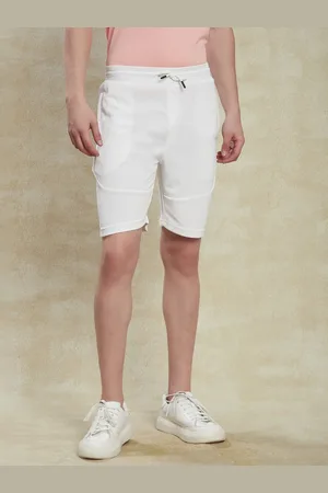 Turtle Men Relaxed Fit Mid Rise Cotton Sports Shorts