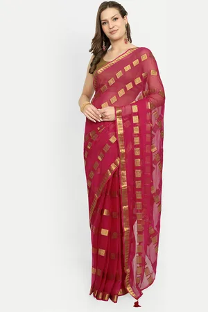 Rhey Beads and Stones Pure Chiffon Saree
