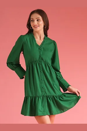 Globus Button Down Shirt Style Mini Dress