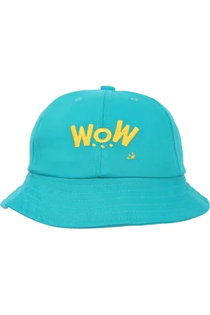 FabSeasons Unisex Kids Teal Green & Yellow Visor Cap