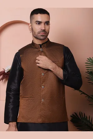 Jompers Men Woven Design Nehru Jackets