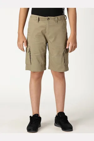 Nautica Boys Slim Fit Mid-Rise Pure Cotton Casual Cargo Shorts