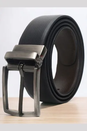 Mast & Harbour Men Leather Reversible Formal Belt