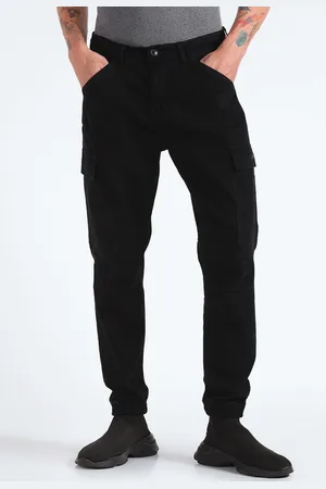 Flying Machine Men Mid-Rise Slim Fit Cargos Trousers