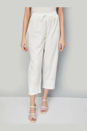 Max Collection Women Floral Embroidered Trouser