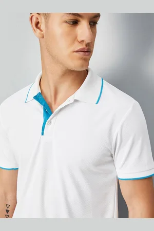 Max Collection Men Polo Collar Solid T-shirt