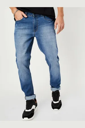 Max Collection Men Mid-Rise Clean Look Pure Cotton Jeans