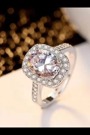 YouBella Women Solitaire Crystal Studded Finger Ring