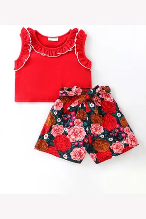 CrayonFlakes Girls Top with Shorts