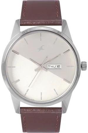 Fastrack Men Leather Straps Analogue Watch 3277SL03