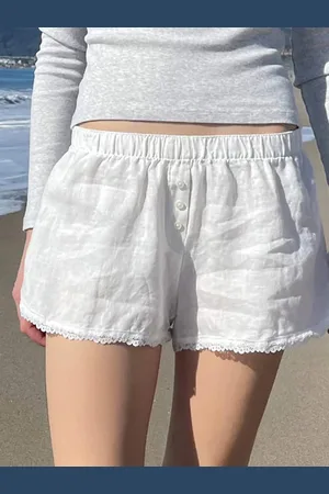 LULU & SKY Women Loose Fit Low-Rise Shorts