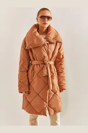 Bianco Lucci Longline Quilted Jacket