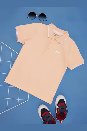 Pantaloons Boys pure cotton Polo Collar T-shirt