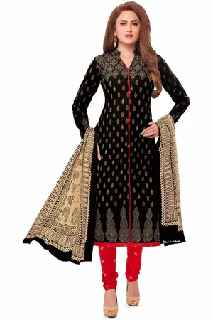 Miraan Printed Pure Cotton Unstitched Dress Material