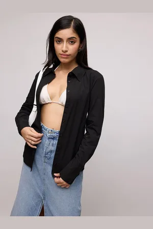 FREAKINS Women Slim Fit Opaque Casual Shirt
