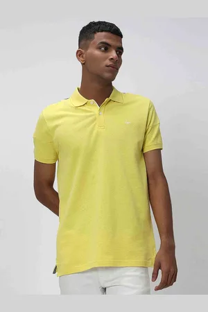 Mufti Men Polo Collar Slim Fit Pure Cotton T-shirt