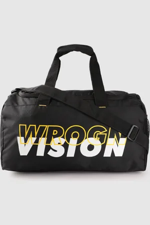 WROGN Brand Logo Printed Medium Duffel Bag
