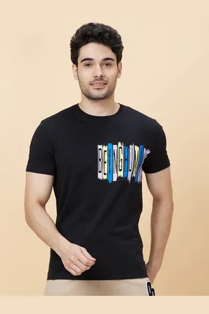 Being Human Men Round Neck Typography Printed T-shirt