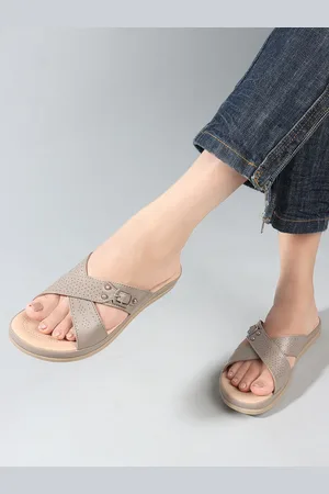 DressBerry Women Mid-Top Open Toe Flats