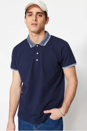 Trendyol Men Solid Polo Collar T-shirt